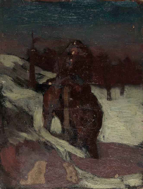 Landscape In Winter By Thomas P. Anshutz