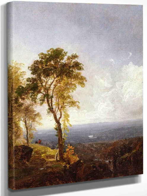 Landscape View Near Catskill Mountain House By Jasper Francis Cropsey By Jasper Francis Cropsey