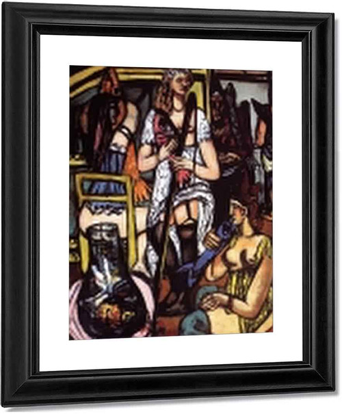 Large Painting Of Women Fisherwomen By Max Beckmann Art