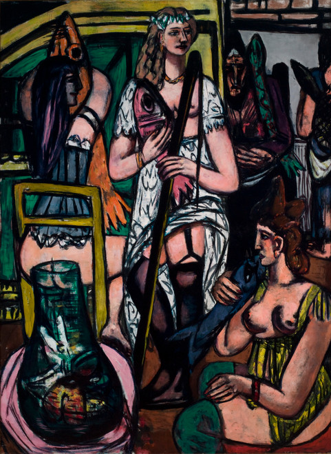 Large Picture of Women. Fisherwomen By Max Beckmann