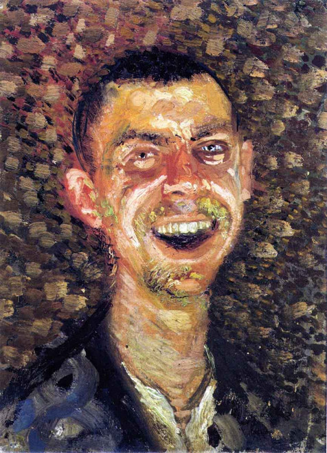 Laughing Self Portrait By Lovis Corinth By Lovis Corinth