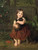 Little Girl With Dachshund Puppy By Ludwig Knaus