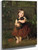 Little Girl With Dachshund Puppy By Ludwig Knaus