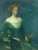 Lyda In Green By Thomas Wilmer Dewing By Thomas Wilmer Dewing