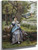 Maid Seated By A Tree Before A River By George Goodwin Kilburne By George Goodwin Kilburne Maid Seated By A Tree Before A River By George Goodwin Kilburne By George Goodwin Kilburne