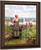 Maria On The Terrace With A Bundle Of Grass By Daniel Ridgway Knight
