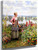 Maria On The Terrace With A Bundle Of Grass By Daniel Ridgway Knight By Daniel Ridgway Knight