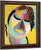 Mystical Head Yellow Mouth Within Violet By Alexei Jawlensky