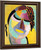 Mystical Head Yellow Mouth Within Violet By Alexei Jawlensky