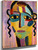 Mystical Head  By Alexei Jawlensky By Alexei Jawlensky