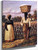 Negro Man And Woman In Cotton Field With Cotton Baskets By William Aiken Walker