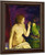 Nude With A Parrot By George Wesley Bellows Oil on Canvas Reproduction