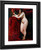 Nude Woman, Holding Red Drapery By William Etty By William Etty