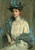 Portrait Of A Lady In Blue By Sir John Lavery, R.A. By Sir John Lavery, R.A.