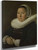 Portrait Of A Middle Aged Woman With Hands Folded By Frans Hals  By Frans Hals