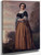 Portrait Of A Standing Woman By Jean Baptiste Camille Corot