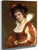 Portrait Of A Venetian Lady By Eugene De Blaas