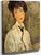 Portrait Of A Woman In A Black Tie By Amedeo Modigliani