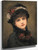 Portrait Of A Woman In Black By Emile Eisman Semenowsky