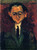 Portrait Of A Young Man With Black Tie By Chaim Soutine