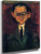 Portrait Of A Young Man With Black Tie By Chaim Soutine