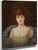 Portrait Of An Auburn Haired Woman By Georges Croegaert By Georges Croegaert