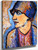 Portrait Of Hedwig Kubin 1 By Alexei Jawlensky By Alexei Jawlensky