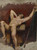 Reclining Male Nude, Raised Right Knee By William Etty By William Etty