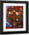 Red Flowers And Sailboat By Marsden Hartley