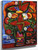 Red Flowers And Sailboat By Marsden Hartley