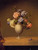 Roses And Heliotrope In A Vase On A Marble Tabletop By Martin Johnson Heade