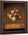 Roses And Heliotrope In A Vase On A Marble Tabletop By Martin Johnson Heade