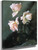 Roses In A Vase By John La Farge By John La Farge