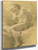 Seated Male Nude By Corrado Giaquinto By Corrado Giaquinto