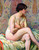 Seated Nude By Theo Van Rysselberghe