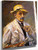 Self Portrait In Smock With Hat, Brush, And Palette By Max Liebermann By Max Liebermann
