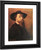 Self Portrait With Felt Hat By Adolphe Joseph Thomas Monticelli