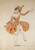 Sketch Of Anna Pavlova's Costume By Konstantin Somov