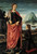 St Barbara Crushing Her Infidel Father, With A Kneeling Donor By Domenico Ghirlandaio