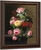 Still Life With Flowers, Mainly Roses By Severin Roesen
