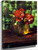 Study Of Flowers, Red Against Green By William Merritt Chase Study Of Flowers, Red Against Green By William Merritt Chase