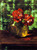 Study Of Flowers, Red Against Green By William Merritt Chase Study Of Flowers, Red Against Green By William Merritt Chase