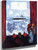 Summer Sea, Window, Red Curtain By Marsden Hartley