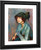 The Brunette By William James Glackens  By William James Glackens