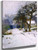 The First Of February, The Driveway At Littleworth Corner In The Snow By Philip Alexius De Laszlo By Philip Alexius De Laszlo