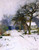 The First Of February, The Driveway At Littleworth Corner In The Snow By Philip Alexius De Laszlo By Philip Alexius De Laszlo