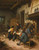 The Interior Of An Inn With Peasants Playing Cards By Adriaen Van Ostade By Adriaen Van Ostade