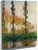 Three Trees In Autumn By Claude Oscar Monet