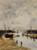 Trouville, The Jettys, Low Tide 2 By Eugene Louis Boudin