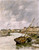 Trouville, The Port, Low Tide 1 By Eugene Louis Boudin
